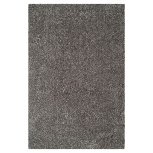 Silver Solid Loomed Area Rug - (6