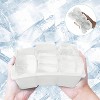 MOVSSOU Silicone Ice Cube Trays Square Sphere Diamond Shape 3 Pack - 2 of 4