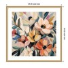 Kate and Laurel Framed Art Garden Bloom Abstract Bouquet II by The Creative Bunch Studio, 34x34, Florence Gold - 2 of 4