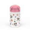 Zak Designs 14 fl oz Stainless Steel Vacuum Insulated Riverside Minnie Mouse Water Bottle: Kids & Toddler Drinkware - 2 of 4
