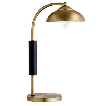 Hampton & Thyme 24" Tall Two-Tone Table Lamp with Metal Shade Brass/Matte Black
