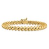Black Bow Jewelry 14k Yellow Gold 6mm Polished Hollow San Marco Chain Bracelet - 3 of 4