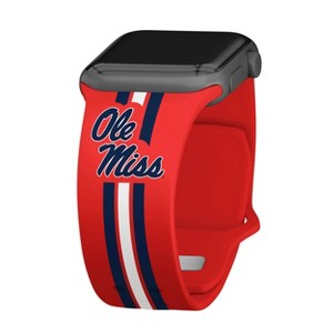 NCAA Mississippi Ole Miss Rebels Wordmark HD Apple Watch Band - 1 of 4