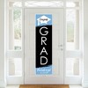 Big Dot of Happiness Light Blue Graduation Party Door Decoration - Vertical Banner - 2 of 4