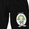 Beetlejuice Kawaii Betelgeuse Men's Black Sleep Pajama Shorts - 2 of 4