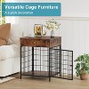 Dog Crate Furniture, Wooden End Table Dog Kennel with Drawer, Indoor Furniture-Style Crate Side Table for Small Dogs - 3 of 4