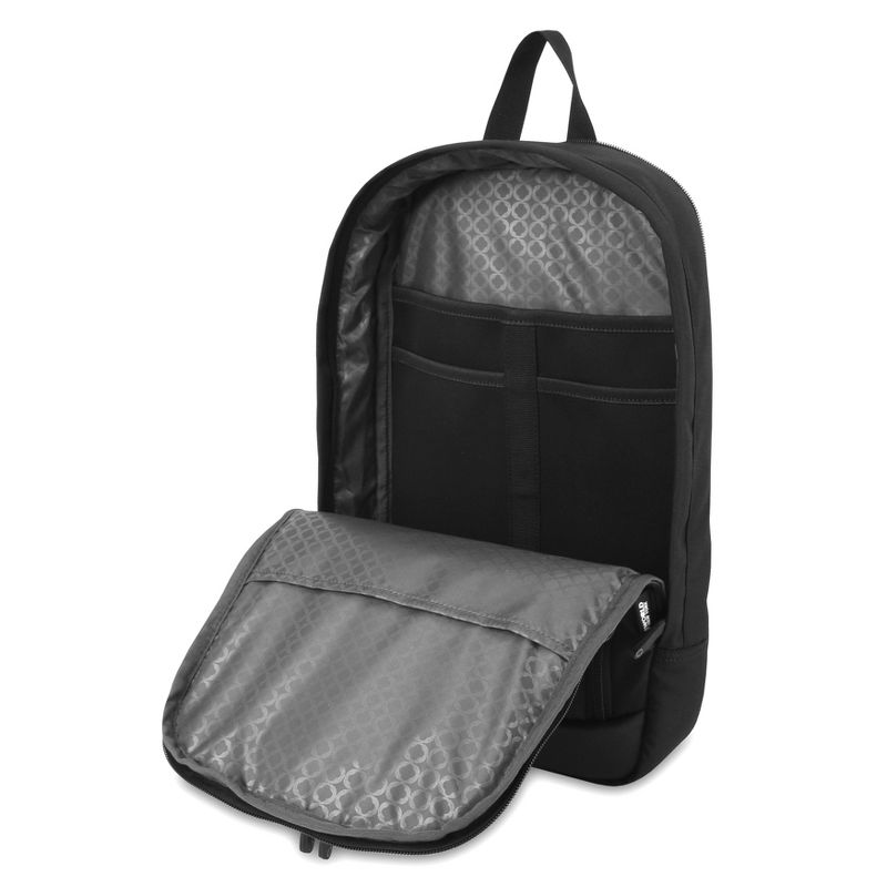 J World Dustin Rolling 13.5&#34; Backpack with Detachable Bag - Black: 840D Ballistic Nylon, Skate Wheels, Padded Shoulder Straps, 5 of 13