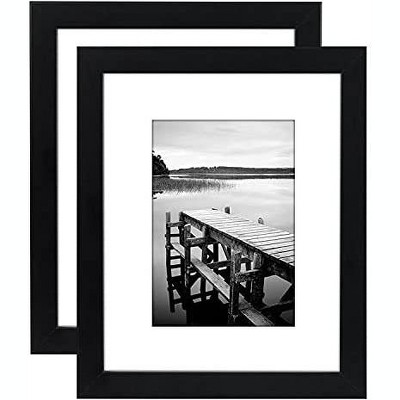 Picture Frame  WIth Matt - Made of MDF / Shatter Resistant Glass Horizontal and Vertical Formats - Variety of Sizes & Multipacks - Americanflat