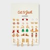 Girls' 20pk Holiday Earring Set - Cat & Jack™ - 2 of 3