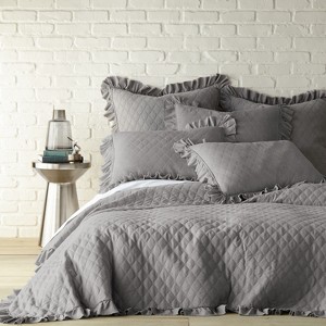 Grey Stonewashed Quilt Set - Grey - Levtex Home - 1 of 4