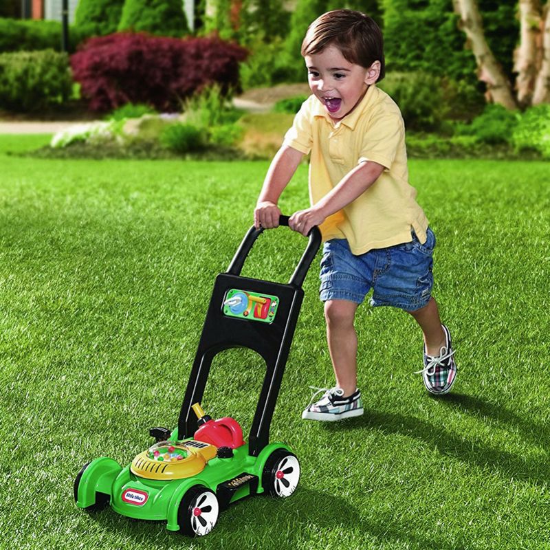 Little Tikes Pretend Play Gas and Go Mower, 3 of 4