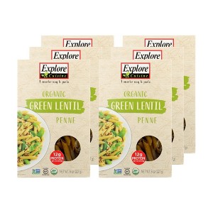 Explore Cuisine Organic Green Lentil Penne - Case of 6/8 oz - 1 of 4