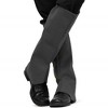 Skeleteen Faux Suede Boot Covers Halloween Costume Accessory - Black - 2 of 4