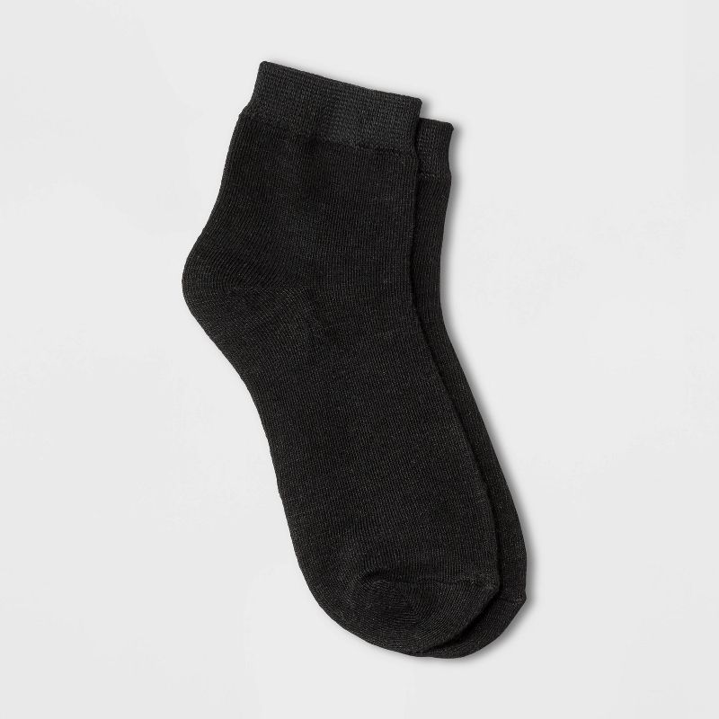 Women&#39;s Ankle Socks - Xhilaration&#8482; Black 4-10, 1 of 3