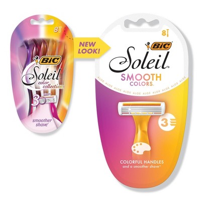 BIC Soleil Smooth Colors 3-Blade Women's Disposable Razors - 8ct