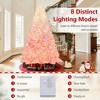 Resenkos 6-Ft Artificial Christmas Tree with Warm White LEDs and 8 Modes - White/ - 2 of 4