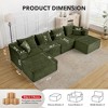 Cloud Modular Sectional Sofa,Modern Upholstered Couches, Comfort U/L Shaped Sofa,Deep Seat Corner Couch for Living Room - 2 of 4