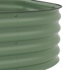 VisioGear 3-Tier Rectangle Garedn Planter with Strip Edging, Outdoor Garden Raised Planter Box for Flowers, Green, 62.25"*43"*32.25" - 4 of 4