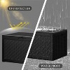 MaseiKar 100 Gallon Waterproof Deck Box, Lockable Resin Storage Box for Patio Furniture Cushions Garden Tools and Outdoor Delivery Storage - 4 of 4
