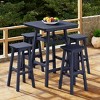 WestinTrends Malibu All Weather Hdpe Outdoor Patio Bar Height Dining Set (5-Piece) - 2 of 4