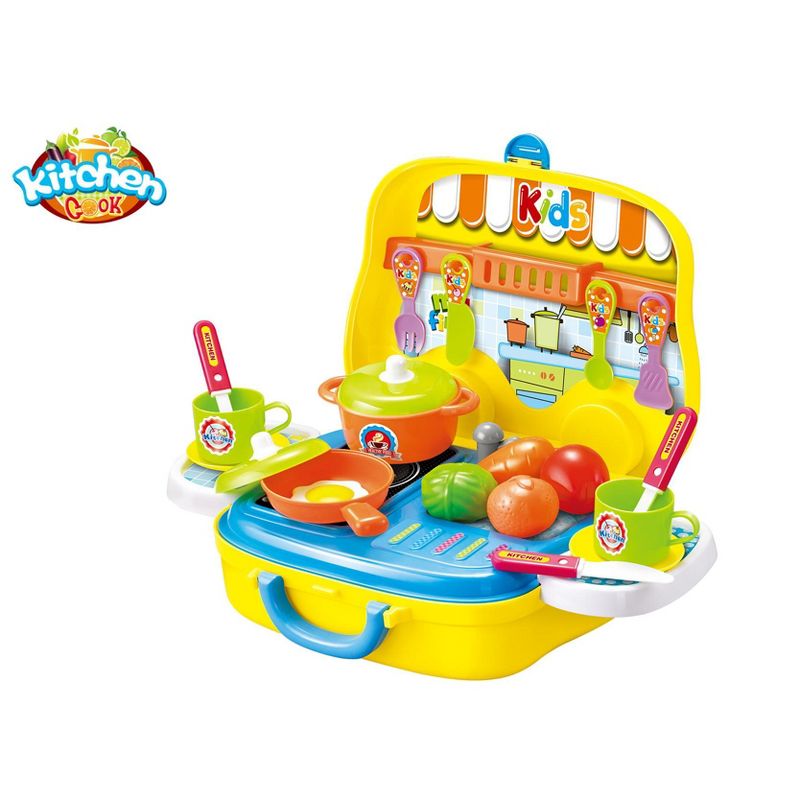 Ready! Set! Play! Link 24 Piece Little Chef Portable Kitchen & Food Truck Playset, 2 of 5