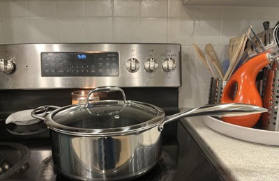 Hexclad 5 Quart Saucepan And Tempered Glass Lid : Target