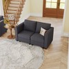 Belffin Corduroy Loveseat, Luxury Modular Love Seat with Storage, Modern Couch for Living Room - 2 of 4