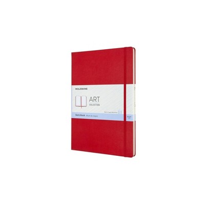 Moleskine Art Plus Sketchbook Large Plain Red Hard Cover by Moleskine