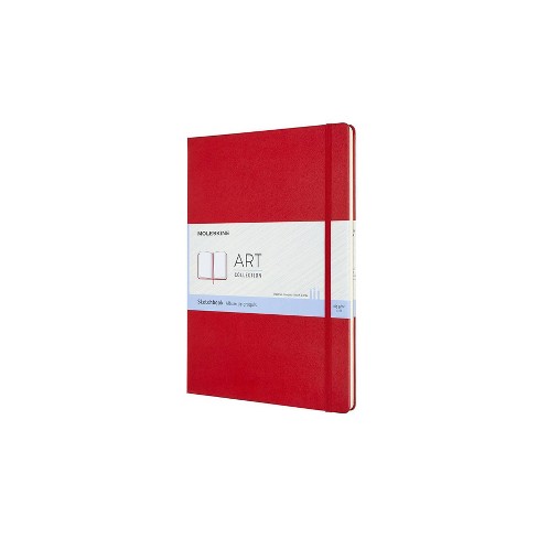 Moleskine Art Sketchbook, Medium, Scarlet Red (4.5 x 7) (Hardcover)