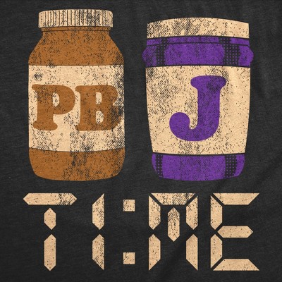 Мужские футболки Crazy Dog T-Shirts, Inc. Mens Funny T Shirts PBnJ Time Sarcastic Peanut Butter and Jelly Graphic Novelty Tee for Men - Crazy Dog Men's T Shirt For Foodies Black M — фото 2