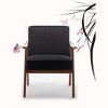 NicBex PU Leather/Microfiber/Velvet Upholstered Accent Chair with Wood Frame,Mid Century Arm Chair for Bedroom,Reading Room - 2 of 4