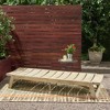 Acacia Wood Patio Chaise Lounge -Slat Paneling, Patio Accent Chair, Sleek Exotic Adjustable Outdoor Recliner Chair -Christopher Knight Home - 2 of 4