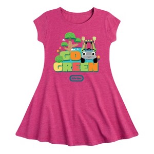 Girls' - Little Tikes - Go Green Fit & Flair Cap Sleeve Dress - 1 of 3