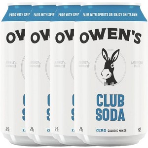 Owen’s Craft Mixers | Club Soda | Handcrafted in the USA with Premium Ingredients | Vegan & Gluten-Free Soda Mocktail and Cocktail Mixer - 1 of 2