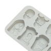 Unique Bargains Candy Mould 8-Cavity Tombstone Skull Candy Mould Hand Wash 7.8"x5.2"x0.91" 1 Pc - 4 of 4
