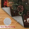 Christmas Snowman Washable Non Slip Area Rug Christmas Decorations Rugs for Living Room Low Pile Throw Rug Carpet - 3 of 4