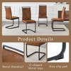 Kumasinova Luxury Living Room Chairs Set of 2/4,Mid Century Dining Chairs with Sturdy Metal Legs,Grainy Fabric-Like Kitchen Chairs for Modern Home - 4 of 4