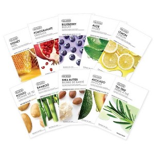 The Face Shop Real Nature 5-Day Hydration & Soothing Set (5 piece sheet mask variety pack to replenish skin moisture) - 1 of 2