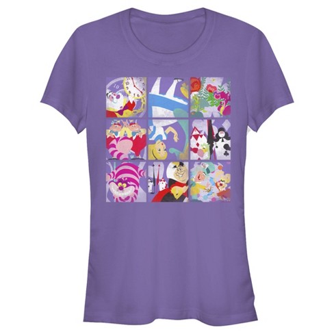 Junior's Women Alice in Wonderland Distressed Character Portraits T-Shirt - image 1 of 4