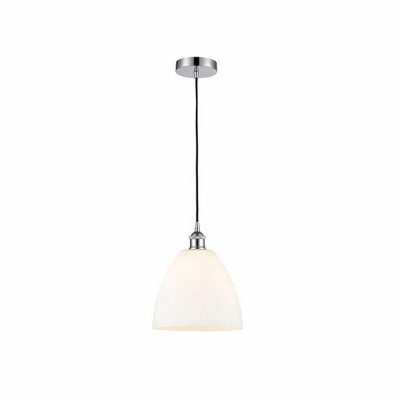 Edison Dome - 1 Light Cord Hung Mini Pendant In Industrial Style-12.25 Inches Tall and 9 Inches Wide