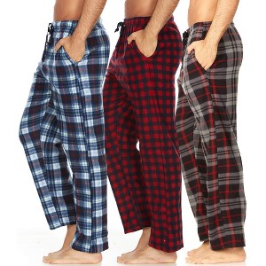 DARESAY Mens 3 Pack Pajama Pants for Men, Microfleece Pajama Pants, Men's Pajamas, Sleep pants with Pockets, Sizes Up to 3X - 1 of 4