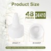 Unique Bargains Liquid Dispensing PP Squeeze Bottle Twist Top Caps 48 Pcs - 2 of 4
