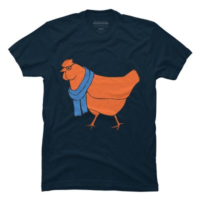 Men's Design By Humans The Hipster Chicken By TabithaDesigns T-Shirt