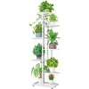 Acekool 7-Tier Copper Metal Plant Stand, 8-Pot Capacity, Tiered Indoor Outdoor Flower Shelf for Living Room, Balcony, Patio, Corner Display Rack - 2 of 4
