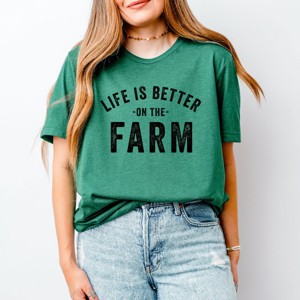 Simply Sage Market Life Is Better On The Farm Short Sleeve Tee - 1 of 4