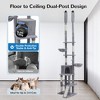 GOTGELIF Floor to Ceiling 85.6"-114" Adjustable Cat Tree with 7 Levels, Scratching Posts For 3-4 Cats - 3 of 4