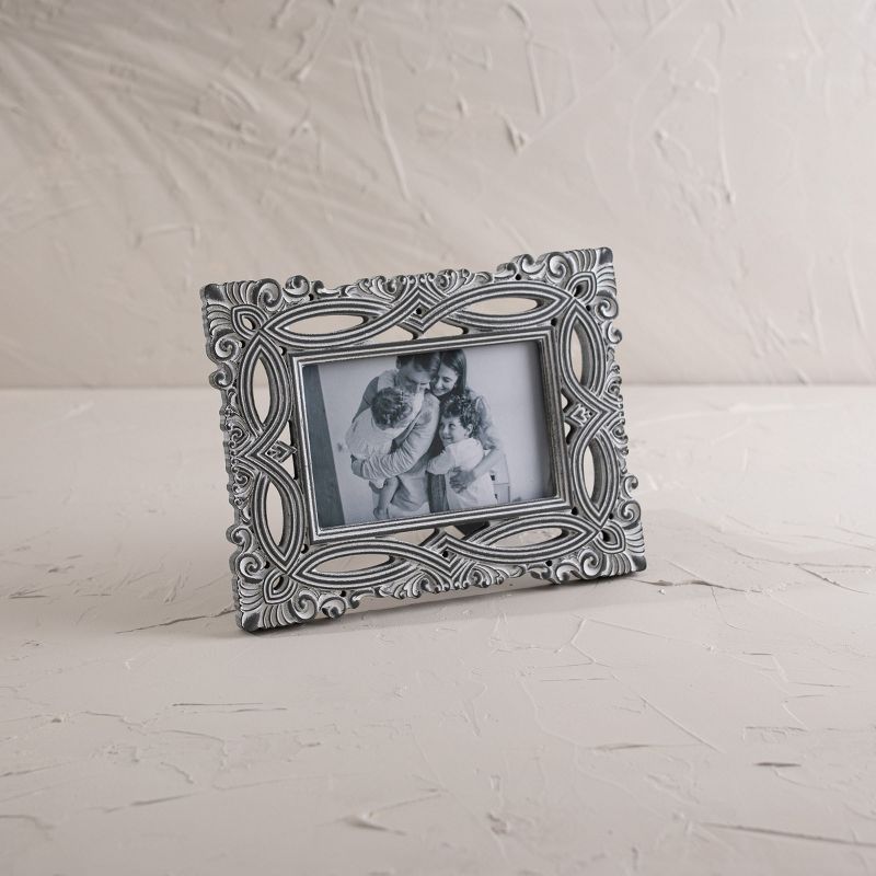 Filigree 4X6 Photo Frame Gray MDF & Glass - Foreside Home & Garden, 2 of 8