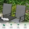 Maggift Patio Seating Sets, Outdoor Dining Chairs Set of 4, Ergonomic Design, Durable Frame for Patio, Backyard, Balcony, Gray, 23"*21.7"*40.2" - 4 of 4