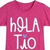 Girls' - Instant Message - Hola Tio Fitted Short Sleeve Graphic T-Shirt - 2 of 4