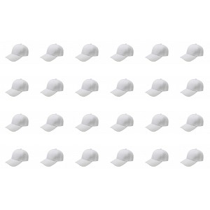 24 Pack Bulk Baseball Caps Ideal for Uniforms Giveaways or Custom - 1 of 4